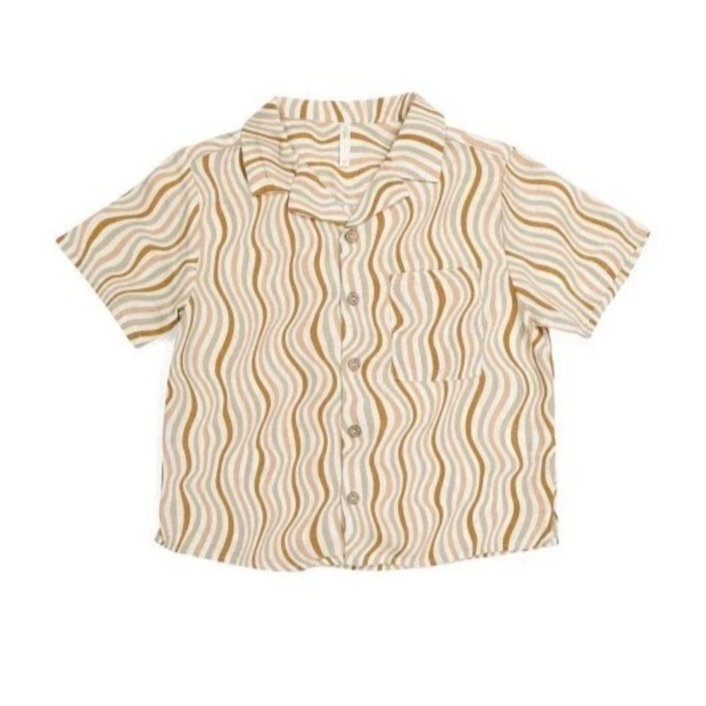 RYLEE & CRU NWT Waves Shirt Button Down 8 9